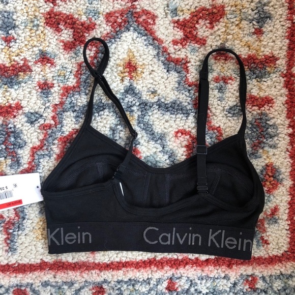 NEW ✨ Calvin Klein Black Unlined Bralette - Picture 5 of 6